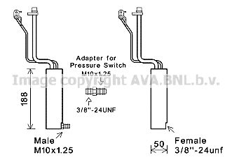 AVA QUALITY COOLING Kuivati,kliimaseade DND284